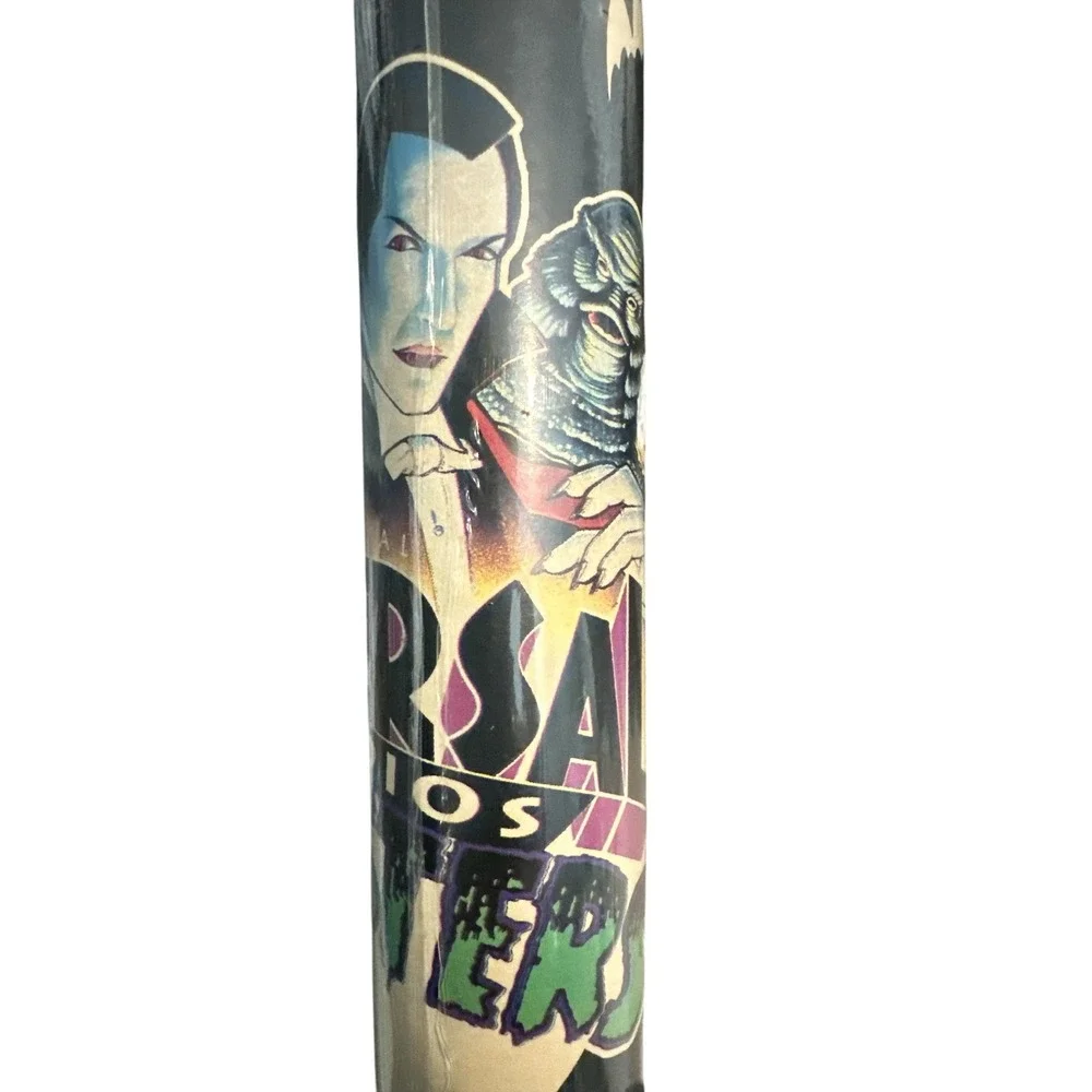 Official Universal Studios Monsters Gift Wrap Roll‎ 12.5 sq ft Vintage 1991 NEW